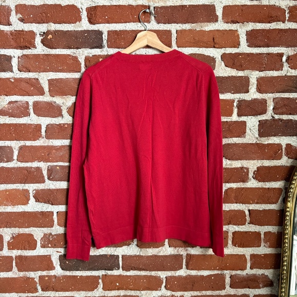 J.Crew Teddie Sweater in Red – Size L - Picture 2 of 2